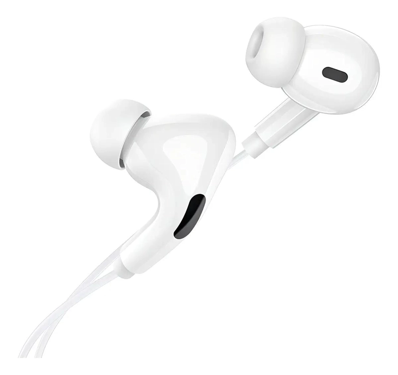 AUDIFONOS DIGITALES TIPO C CON CONTROL DE VOLUMEN COLOR BLANCO - 1