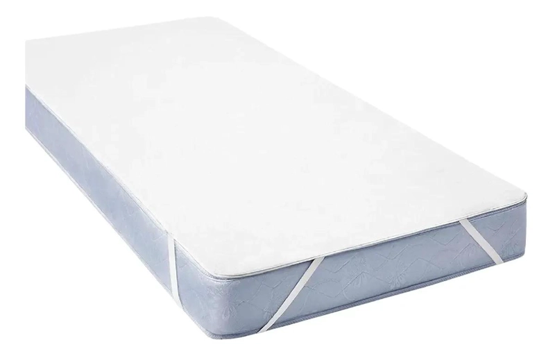 CUBRE COLCHON IMPERMEABLE DE PVC PARA 2 PLAZAS CON ELASTICO - 1