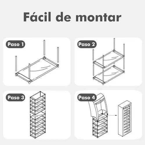 ORGANIZADOR DE ZAPATOS PARA 27 PARES CON 10 NIVELES - 5