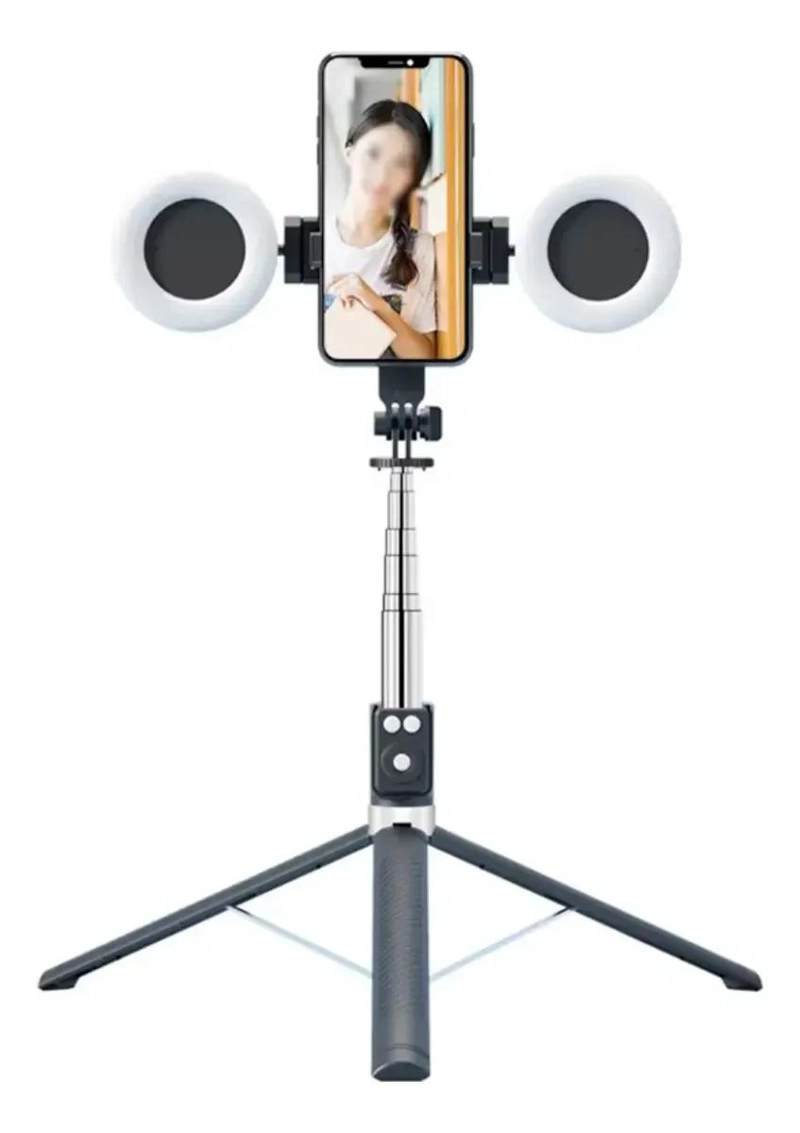 PALO SELFIE TRIPODE 170CM CON LUZ LED PARA CELULAR - 2