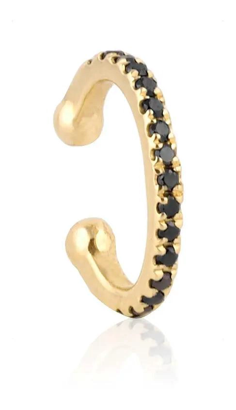 ARO A PRESION DE PLATA 925 CHAPADO EN ORO 18K - 1