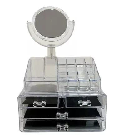 ORGANIZADOR ACRILICO CON ESPEJO Y 5 GAVETAS PARA PESTAÑAS - 3