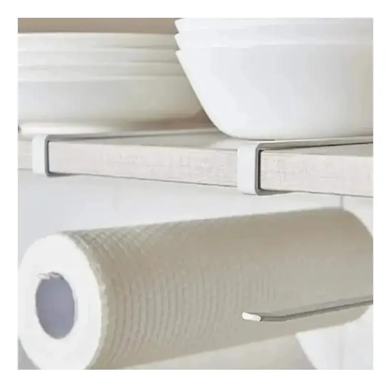 SOPORTE COLGADOR METALICO PARA TOALLAS Y PAPEL - 5