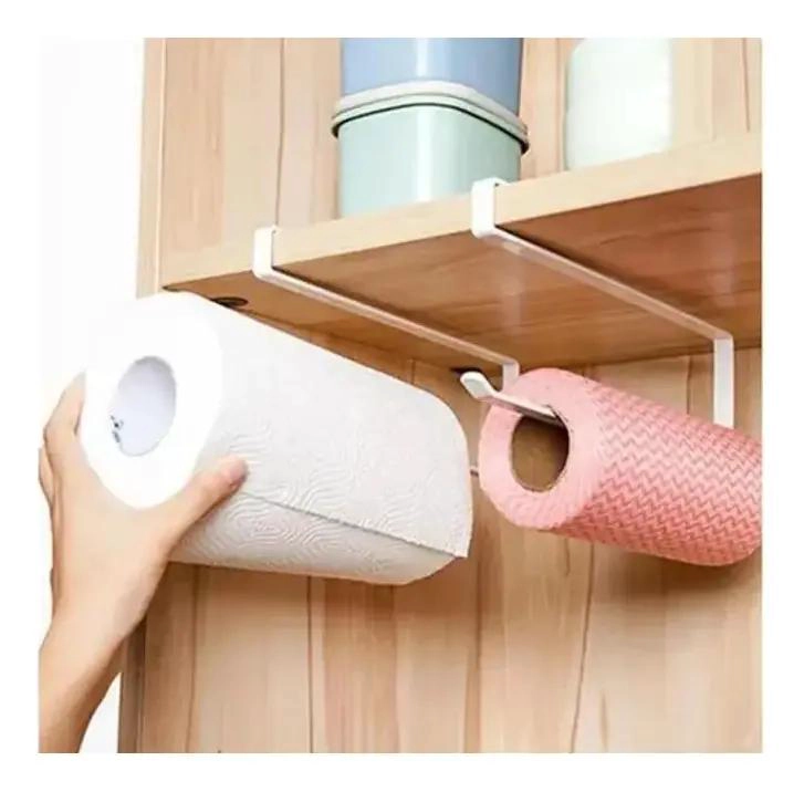 SOPORTE COLGADOR METALICO PARA TOALLAS Y PAPEL HIGIE NICO - 3