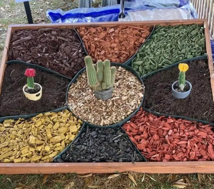 MULCH AMARILLO DECORATIVO PARA JARDIN 50 LITROS - 3
