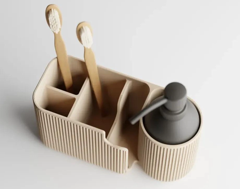 ORGANIZADOR OVALADO PARA BAÑO Y ESCRITORIO CON ESTILO MODERNO - 6