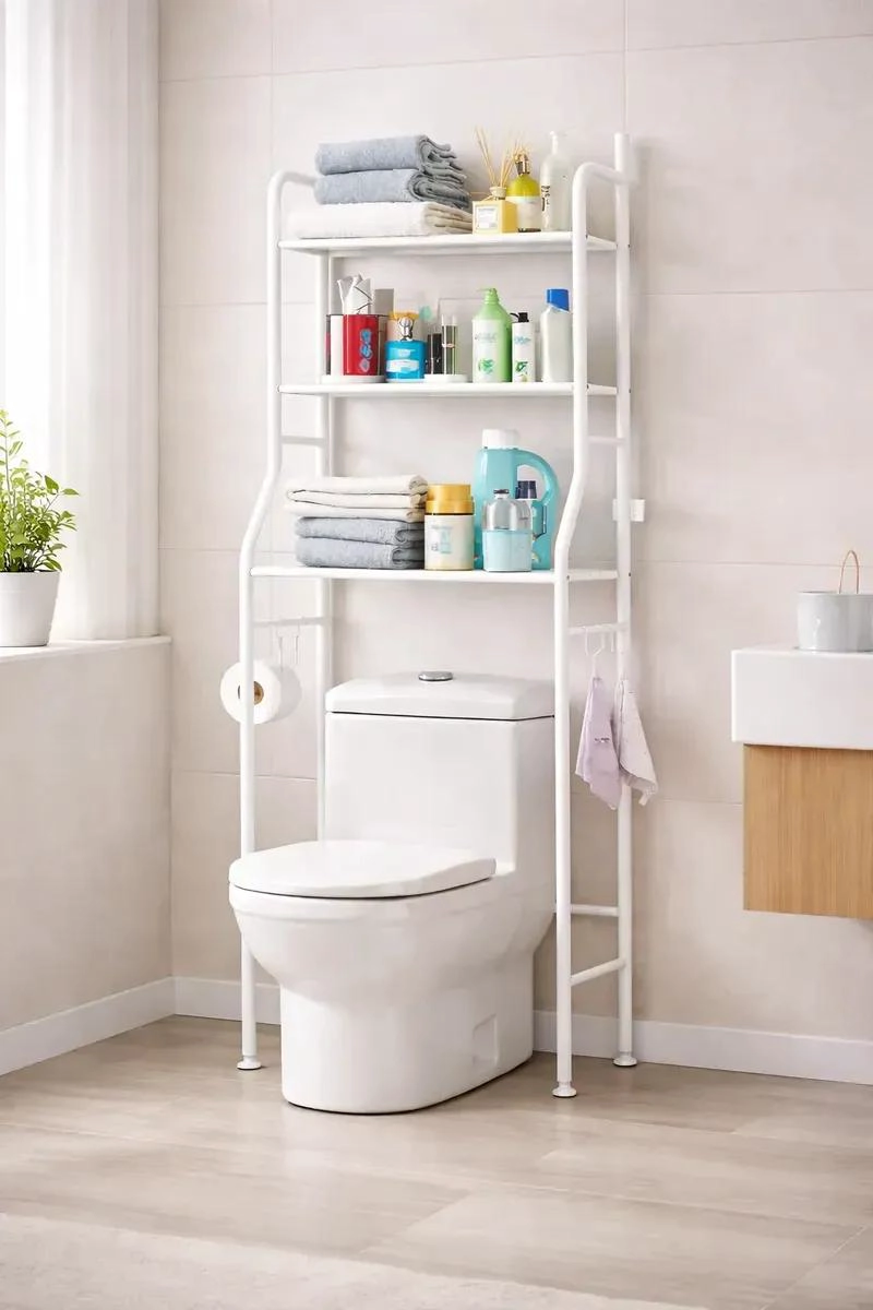 ESTANTE ORGANIZADOR DE BAÑO DE TRES NIVELES PARA INODORO - 5
