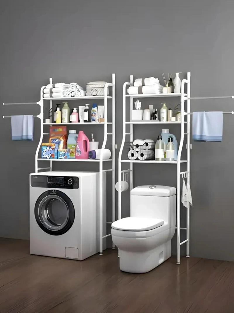 ESTANTE ORGANIZADOR DE BAÑO DE TRES NIVELES PARA INODORO - 9