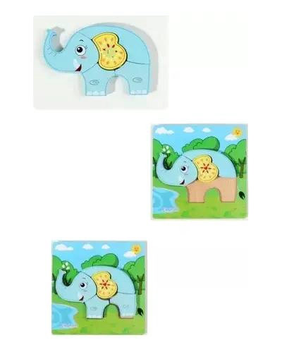 KIT DE 6 ROMPECABEZAS DE MADERA PARA NIÑOS DE 2 A 4 AÑOS - 6