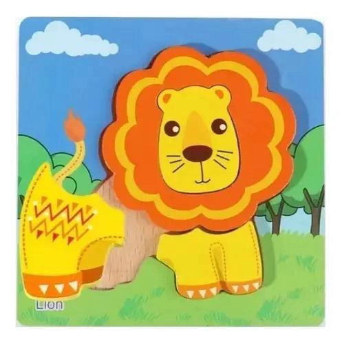 KIT DE 6 ROMPECABEZAS DE MADERA PARA NIÑOS DE 2 A 4 AÑOS - 7