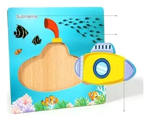 KIT DE 6 ROMPECABEZAS DE MADERA PARA NIÑOS DE 2 A 4 AÑOS - 8
