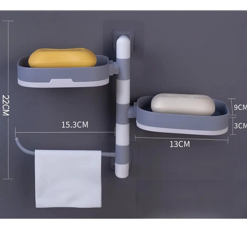 ORGANIZADOR DE PARED GIRATORIO PARA DUCHA Y BAÑO MULTIUSO - 3