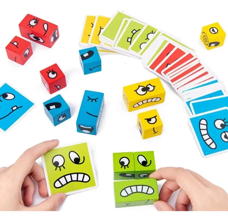 PUZZLE DIDACTICO DE CUBOS PARA APRENDER EMOCIONES - 2