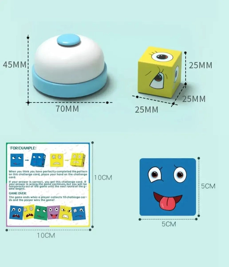PUZZLE DIDACTICO DE CUBOS PARA APRENDER EMOCIONES - 3