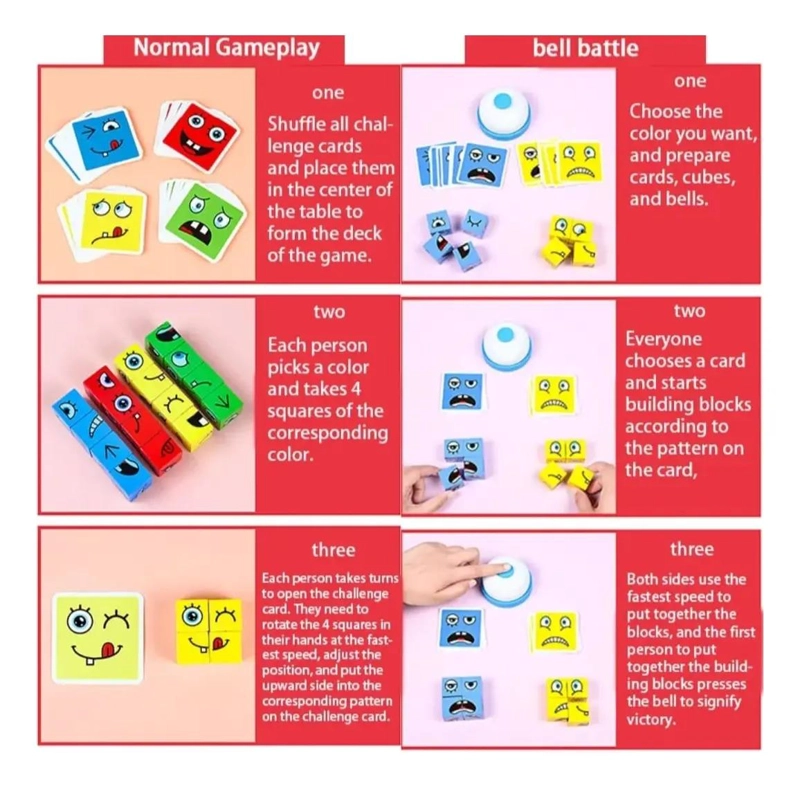 PUZZLE DIDACTICO DE CUBOS PARA APRENDER EMOCIONES - 5
