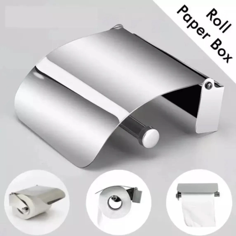 SOPORTE DE PAPEL HIGIE NICO ORGANIZADOR DE BAÑO EN ACERO INOXIDABLE - 10