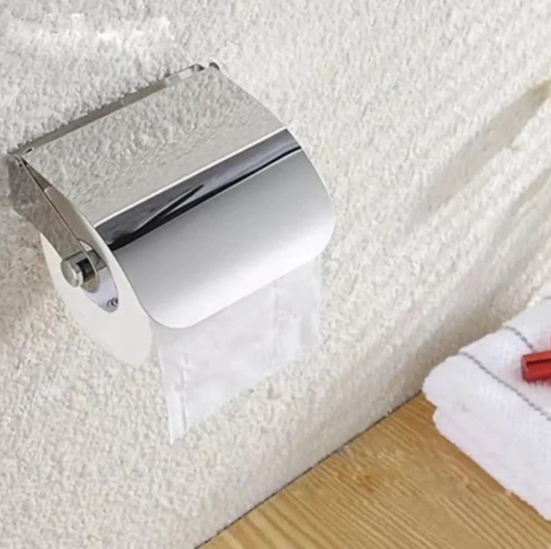 SOPORTE DE PAPEL HIGIE NICO ORGANIZADOR DE BAÑO EN ACERO INOXIDABLE - 6