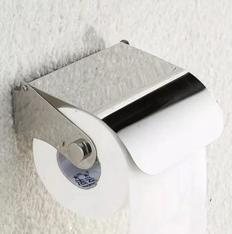 SOPORTE DE PAPEL HIGIE NICO ORGANIZADOR DE BAÑO EN ACERO INOXIDABLE - 7