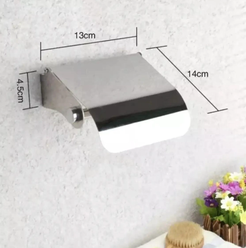 SOPORTE DE PAPEL HIGIE NICO ORGANIZADOR DE BAÑO EN ACERO INOXIDABLE - 9
