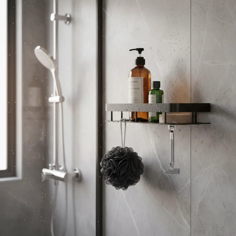 ORGANIZADOR FLOTANTE PARA DUCHA Y BAÑO MULTIUSO - 1