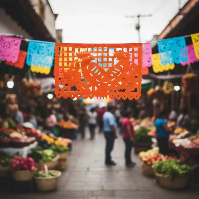 BANDERINES DE PAPEL SEDA MEXICANOS PARA CELEBRACIONES - 5