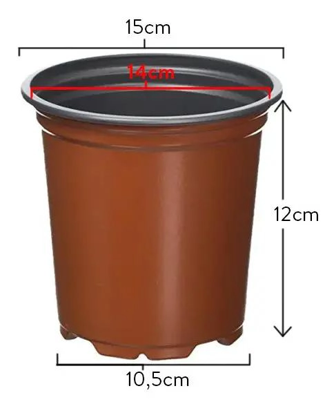 PACK DE 75 MACETEROS FLEXIBLES EN COLOR TERRACOTA - 2