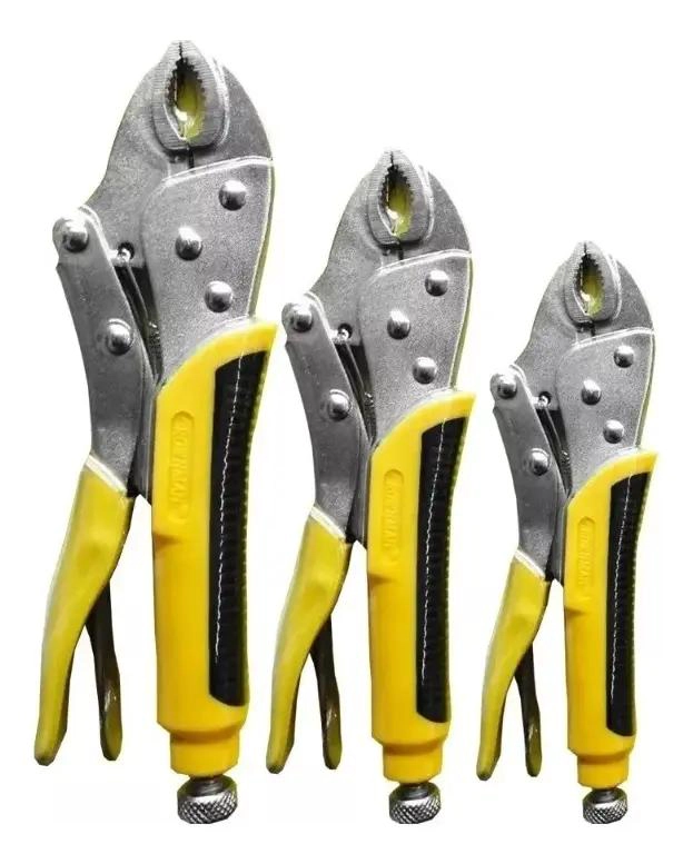 SET DE 3 ALICATES CAIMAN DE 5 A 10 PULGADAS CON MANGO DE GOMA - 1