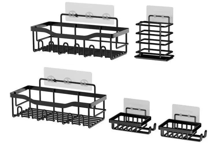 SET DE 5 ORGANIZADORES COLGANTES PARA DUCHA Y BAÑO - 5