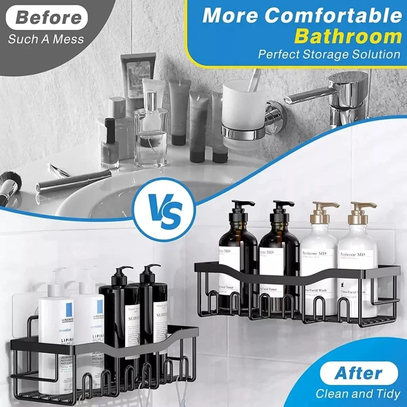 SET DE 5 ORGANIZADORES COLGANTES PARA DUCHA Y BAÑO - 9