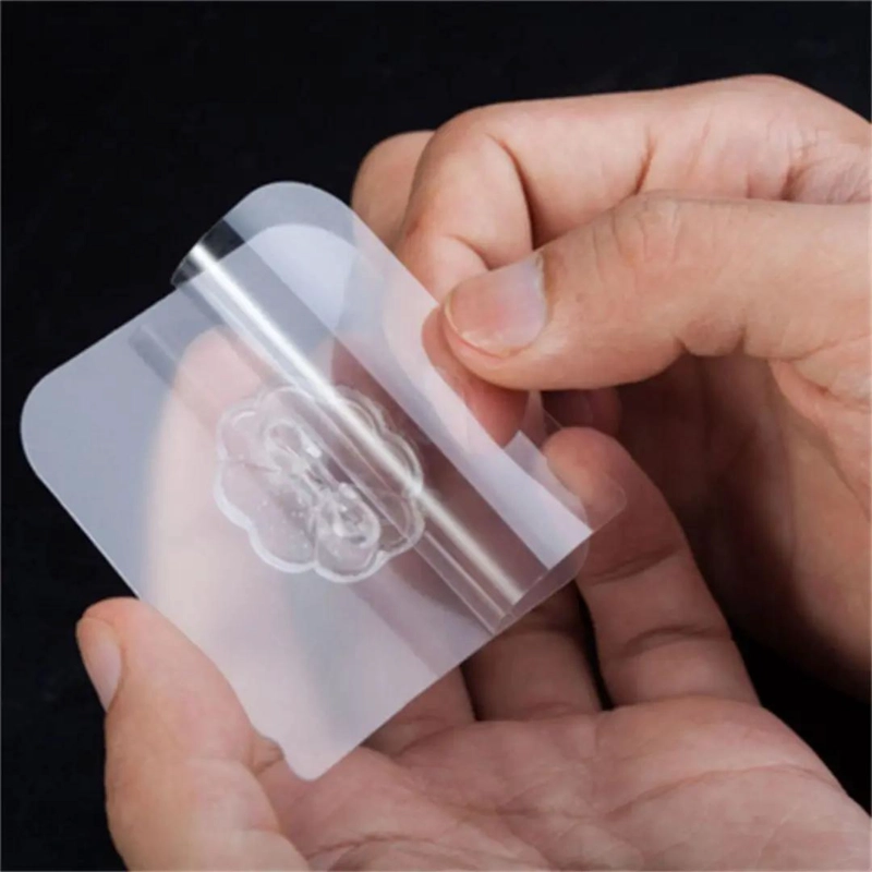 GANCHOS ADHESIVOS TRANSPARENTES MULTIUSOS PARA PARED - 4