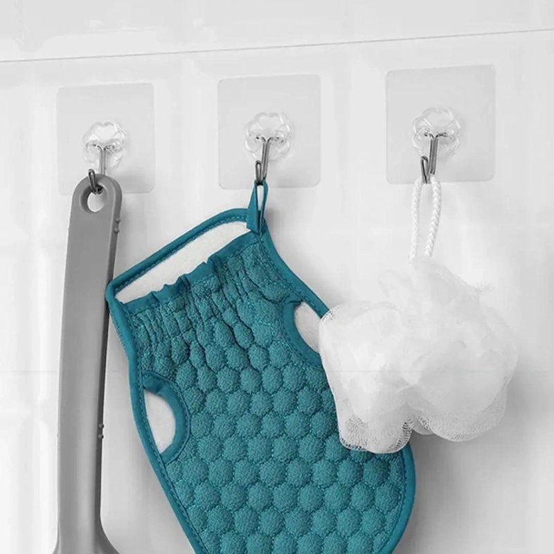 GANCHOS ADHESIVOS TRANSPARENTES MULTIUSOS PARA PARED - 9