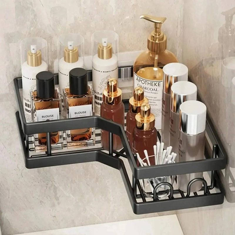 ESTANTE ESQUINERO ADHESIVO PARA BAÑO 5 PIEZAS - 5