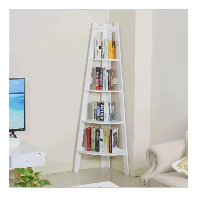 ORGANIZADOR ESQUINERO DE BAÑO CON 5 NIVELES EN COLOR BLANCO - 4
