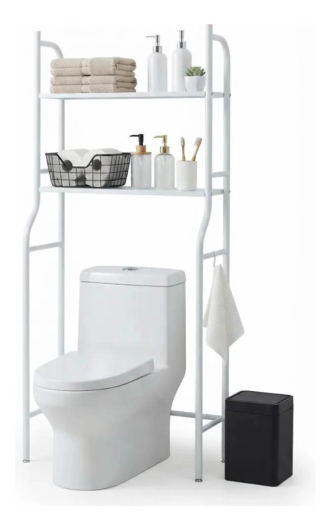ORGANIZADOR DE BAÑO VERTICAL CON 3 ESTANTES BLANCO - 1