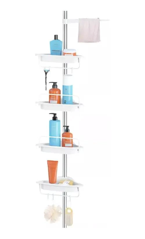 ESQUINERO DE DUCHA AJUSTABLE CON 4 REPISAS PARA BAÑO - 3
