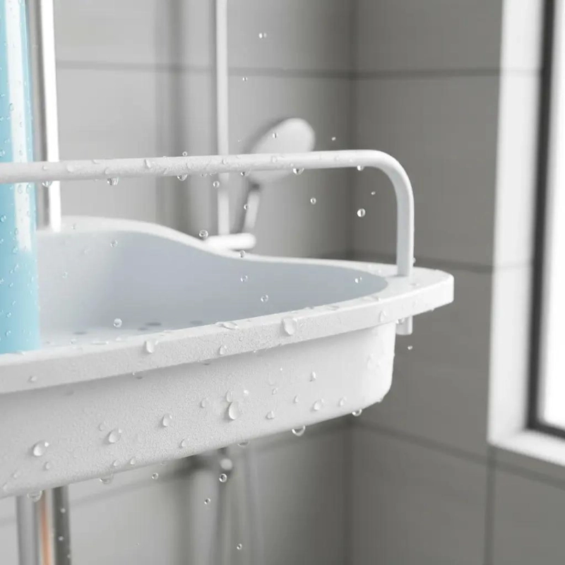 ESQUINERO DE DUCHA AJUSTABLE CON 4 REPISAS PARA BAÑO - 8