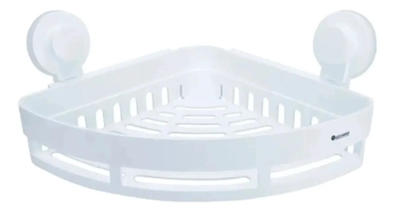 REPISA DE BAÑO ESQUINERA CON VENTOSAS DE PLASTICO 25CM - 2