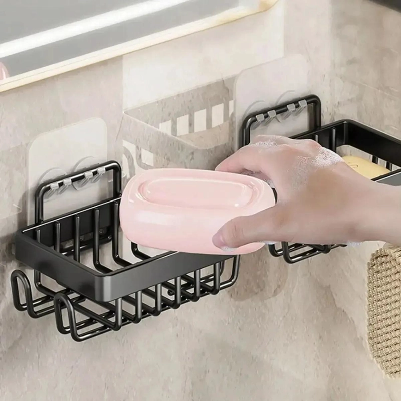 ESQUINERO ADHESIVO PARA BAÑO CON 5 ESTANTES PRACTICOS - 5