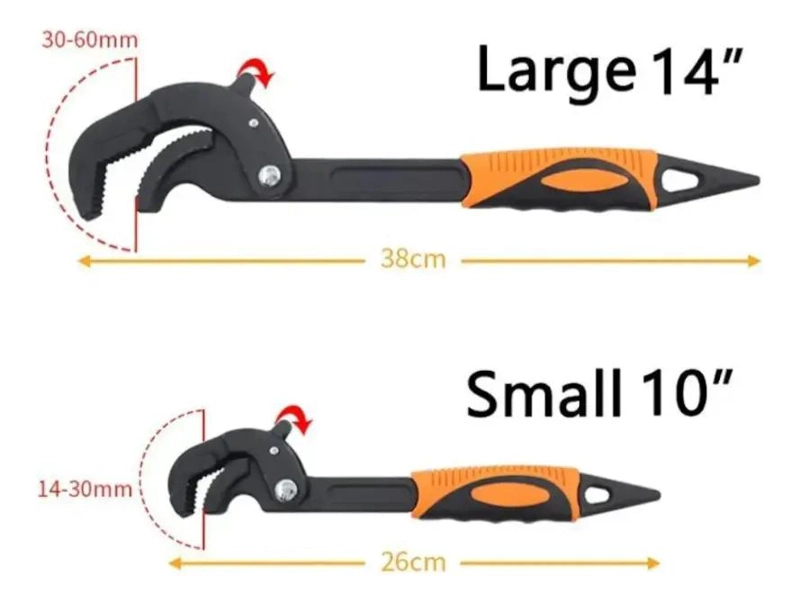 LLAVE FRANCESA AJUSTABLE 38CM CON MANGO ANTIDESLIZANTE - 3