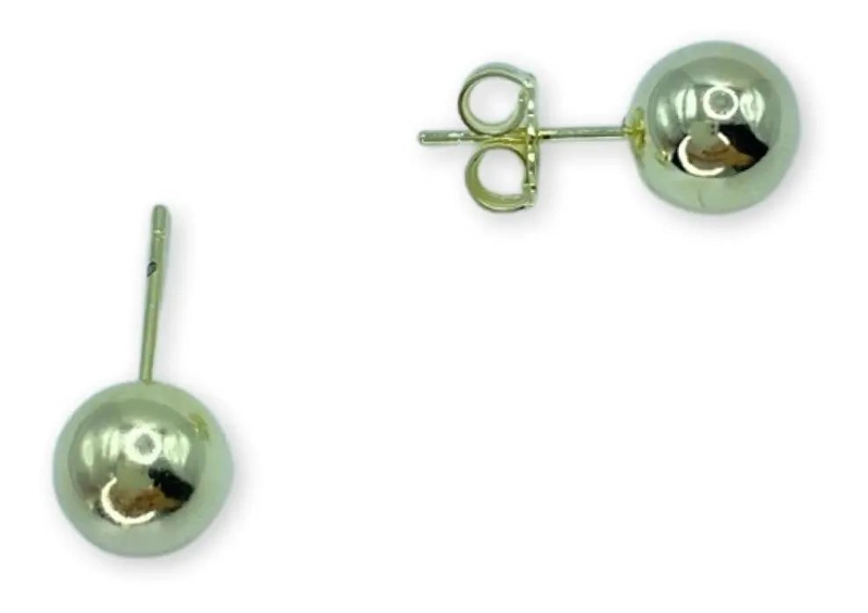 AROS ESFE RICOS DE 10 MM ENCHAPADOS EN ORO CON CAJA - 1