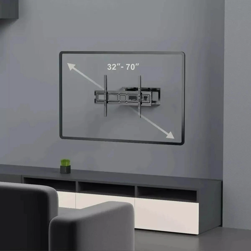 SOPORTE DE PARED DOBLE BRAZO PARA TELEVISORES DE 32 A 70 PULGADAS - 4