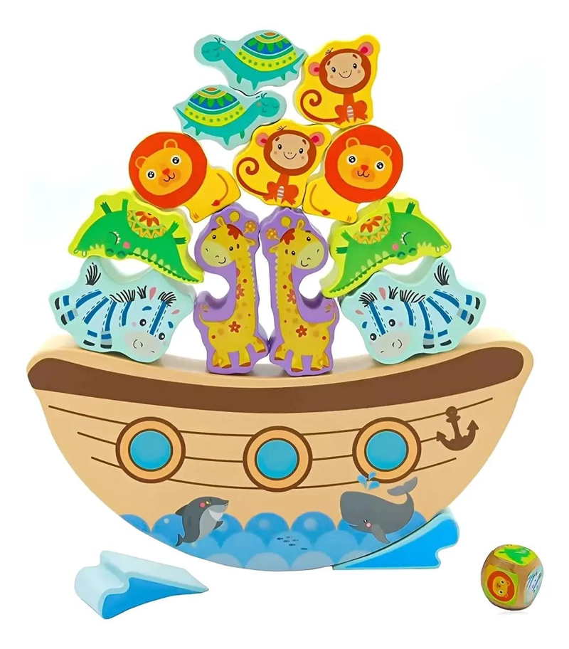 JUEGO DIDACTICO DE EQUILIBRIO EN MADERA PARA NIÑOS - 1