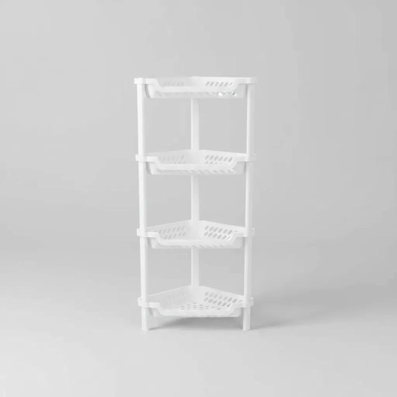 ORGANIZADOR ESQUINERO DE BAÑO PLASTICO 4 NIVELES 48.5X24X32.5 CM - 4