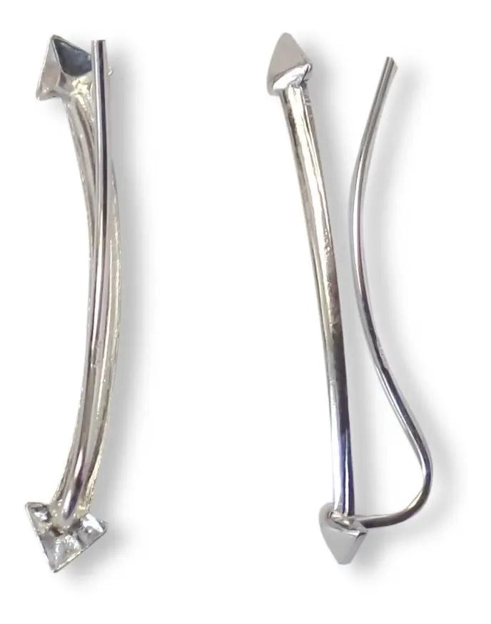 AROS TREPADORES DE PLATA FINA CON DISEÑO MODERNO - 1