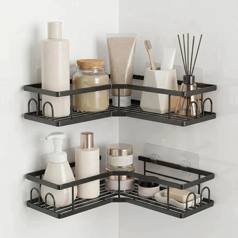 SET DE ORGANIZADORES ESQUINEROS PARA DUCHA Y BAÑO - 1