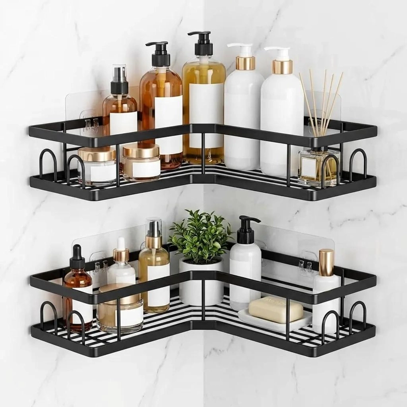 SET DE ORGANIZADORES ESQUINEROS PARA DUCHA Y BAÑO - 2