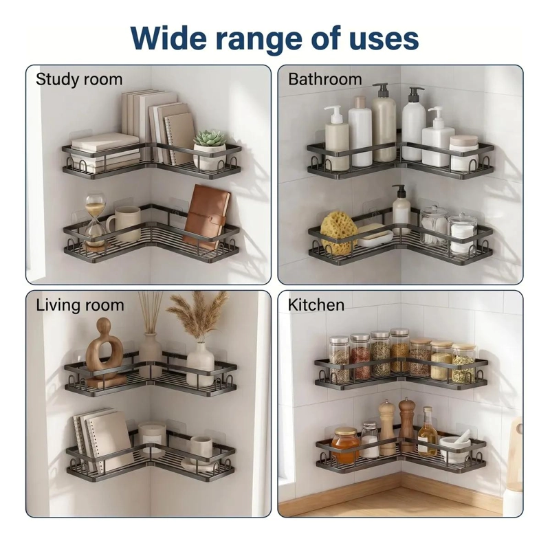 SET DE ORGANIZADORES ESQUINEROS PARA DUCHA Y BAÑO - 6