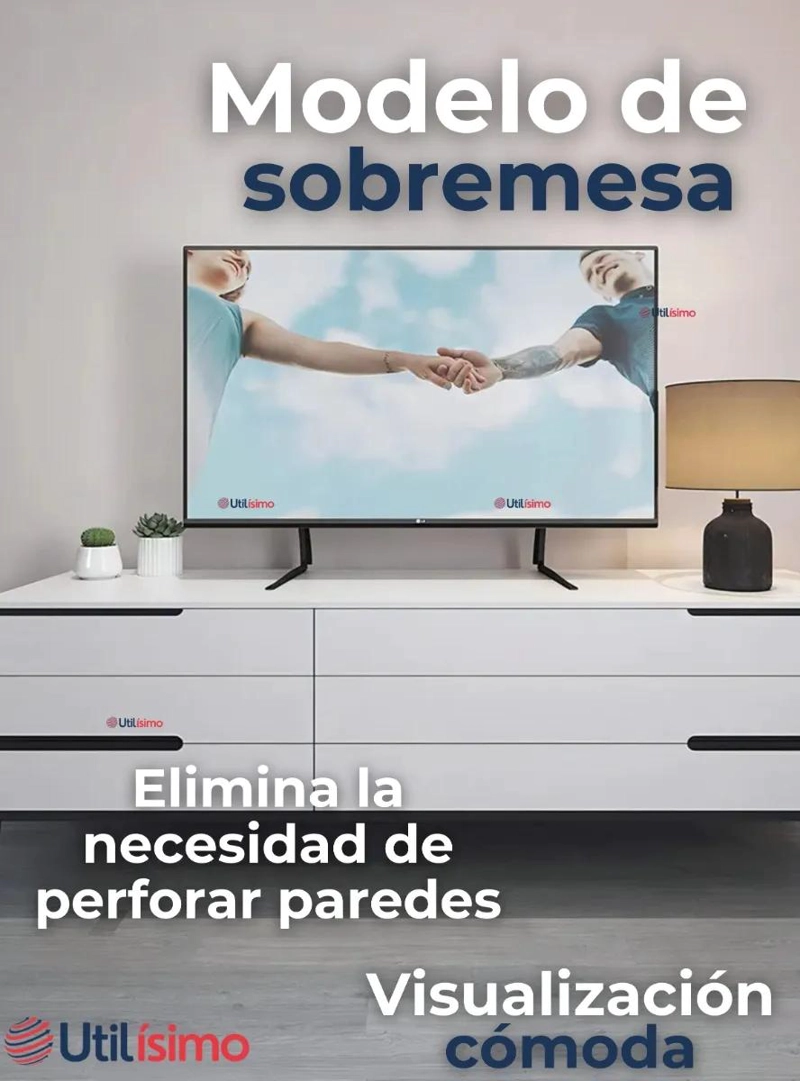SOPORTE DE MESA AJUSTABLE PARA TELEVISORES DE 37 A 75 PULGADAS - 10