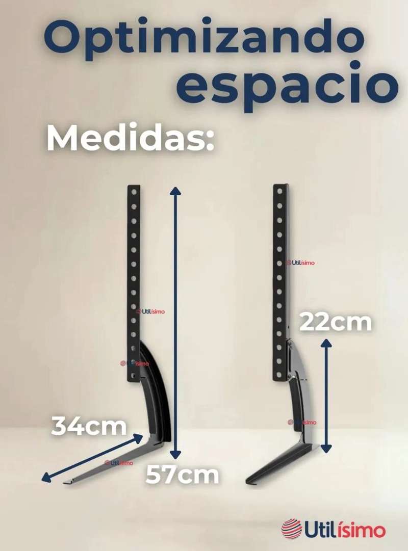 SOPORTE DE MESA AJUSTABLE PARA TELEVISORES DE 37 A 75 PULGADAS - 5