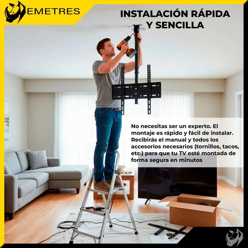 SOPORTE DE TECHO PARA TELEVISORES DE 26 A 60 PULGADAS - 9